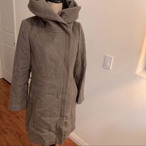 Cole Haan Tan Hooded Peacoat 6